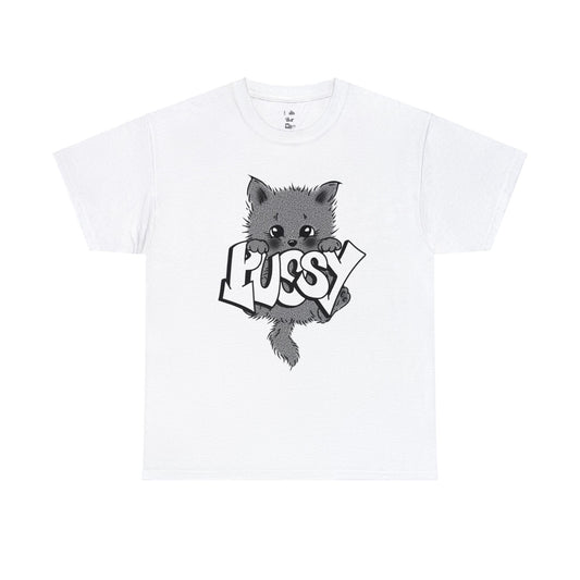 WHITE PU$$Y T-SHIRT